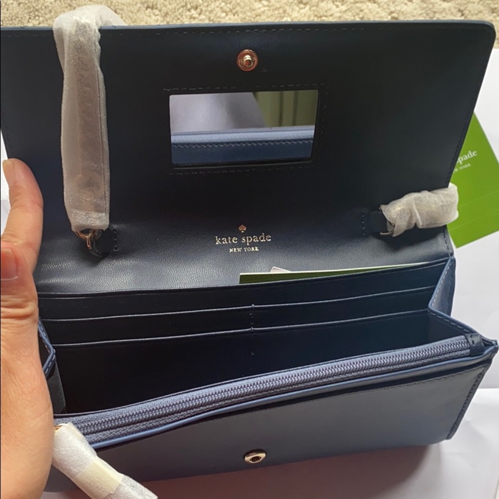 New Kate spade blue floral wallet - Picture 6 of 8